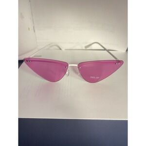 Womens Pink Cat Eye Gothic‎ Metal Rim Retro Design Sunglasses
